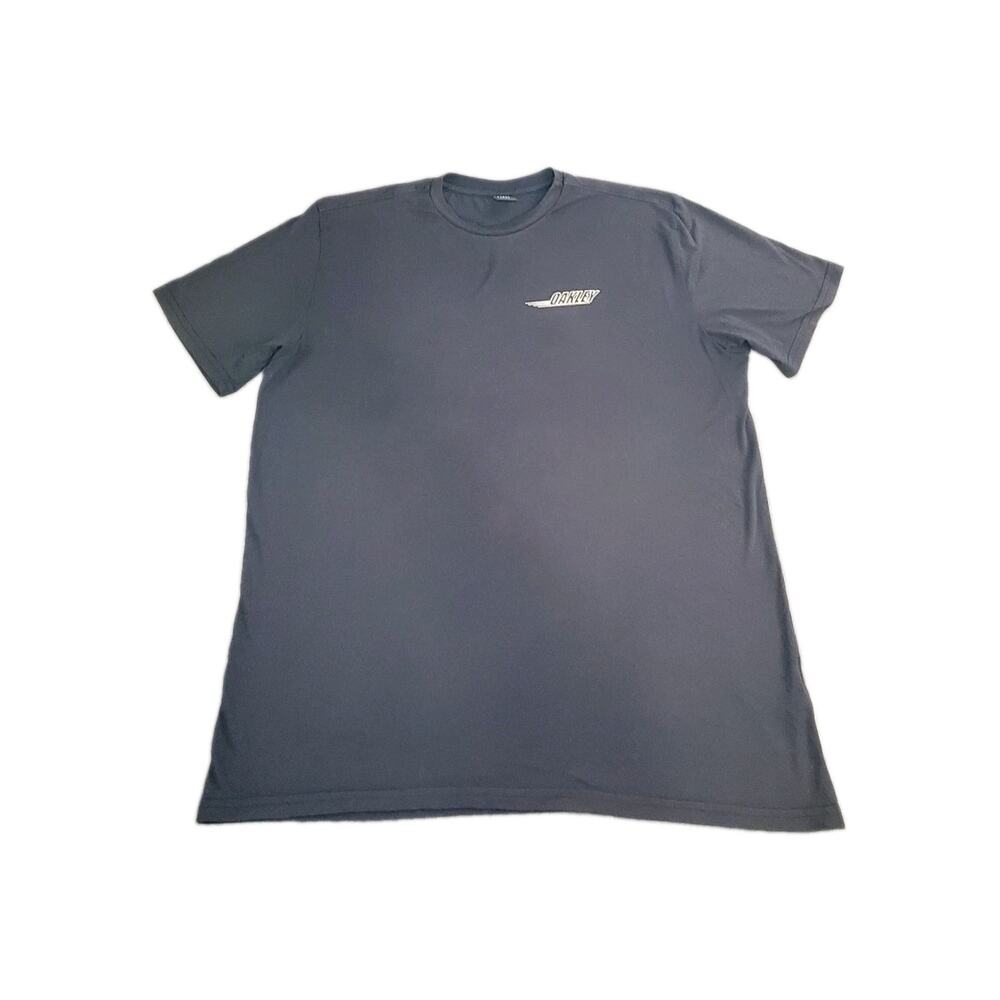 Oakley Sz 2XL Regular Fit Black Graphic Logo Short Sleeve T-Shirt Men’s C13-17